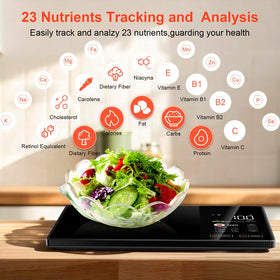 SORMDMRD Smart Scale barcode scan enables instant nutrient lookup at the counter