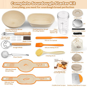SORON glass starter jar in kit for easy monitoring of your starter's activity