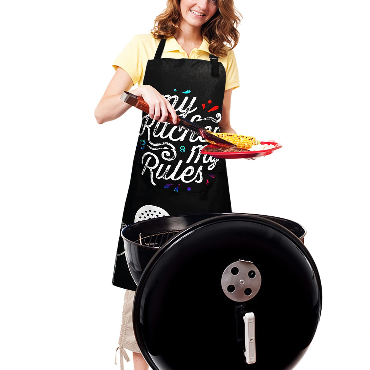 Sosolong apron adjustable neck straps for comfortable fit.