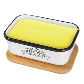 SOTECH butter keeper resists smudges and chipping for daily use.