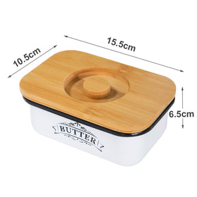 SOTECH counter-top butter dish without plastic supports easy cleanup.
