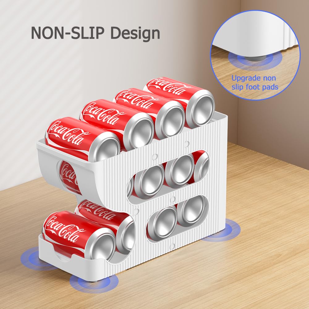 Sotfamily FIFO capacity image shows holds twelve 12 oz cans