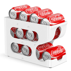 Sotfamily FIFO soda can organizer front view keeps cans neatly arranged and easy to grab