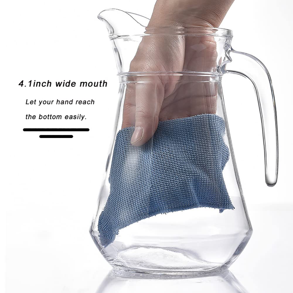 SOUJOY 68oz capacity fits in most fridges.