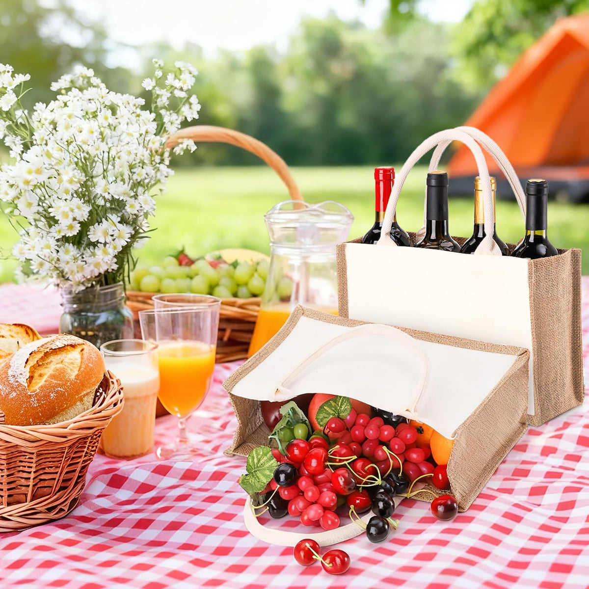 SOUJOY beach tote carries towels, sunscreen, and magazines with ease.