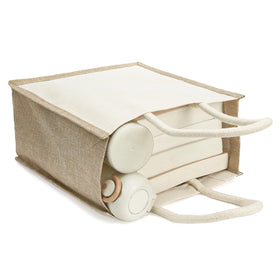 SOUJOY burlap tote multi-use design suitable for shopping and DIY projects.