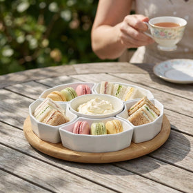 SOUJOY porcelain is lead-free and dishwasher safe for easy cleanup.