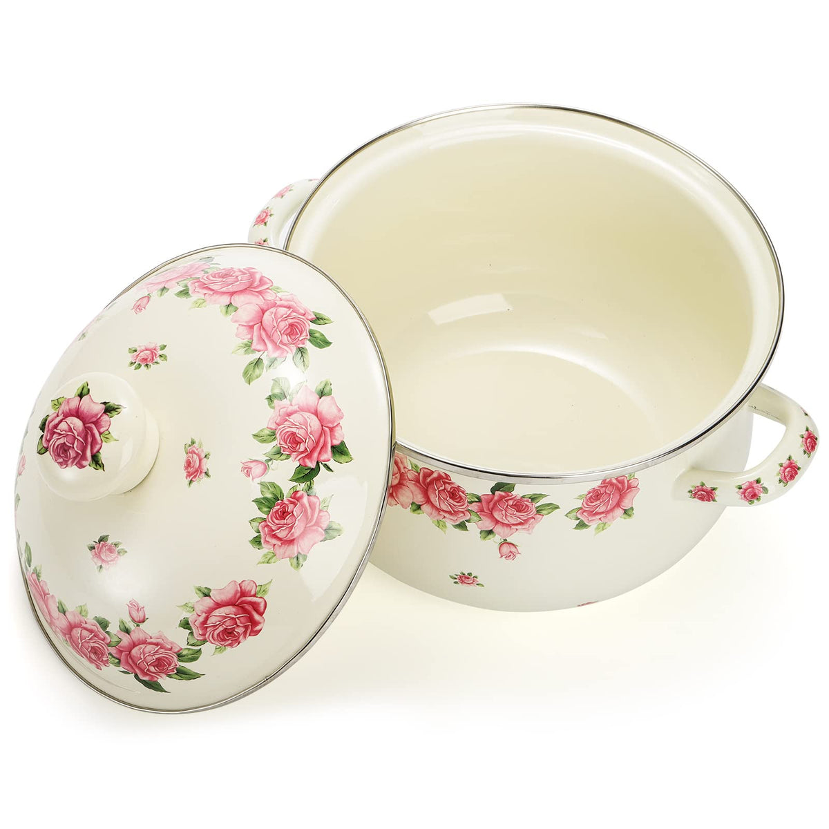 SOUJOY stockpot with dual handles for easy transport.