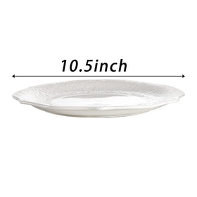 SOUJOY embossed petal edge plate adds refined texture to tables