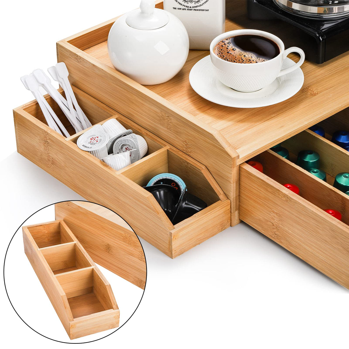 SOUJOY multi-use stand supports small appliances on the counter