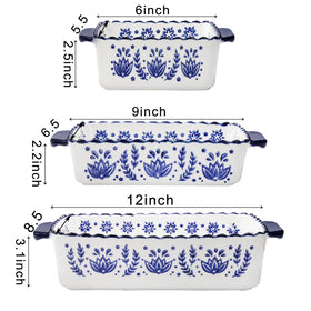 SOUJOY medium porcelain lasagna dish ideal for casseroles and sides