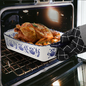 SOUJOY stackable porcelain bakeware saves cupboard space