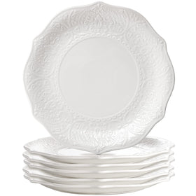SOUJOY porcelain dinner plate 10.5 inches in white for versatile meals