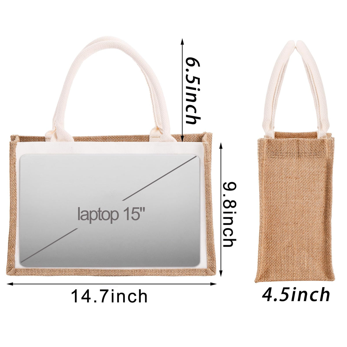 SOUJOY reinforced-handles tote with soft straps, built to resist tearing during grocery runs.