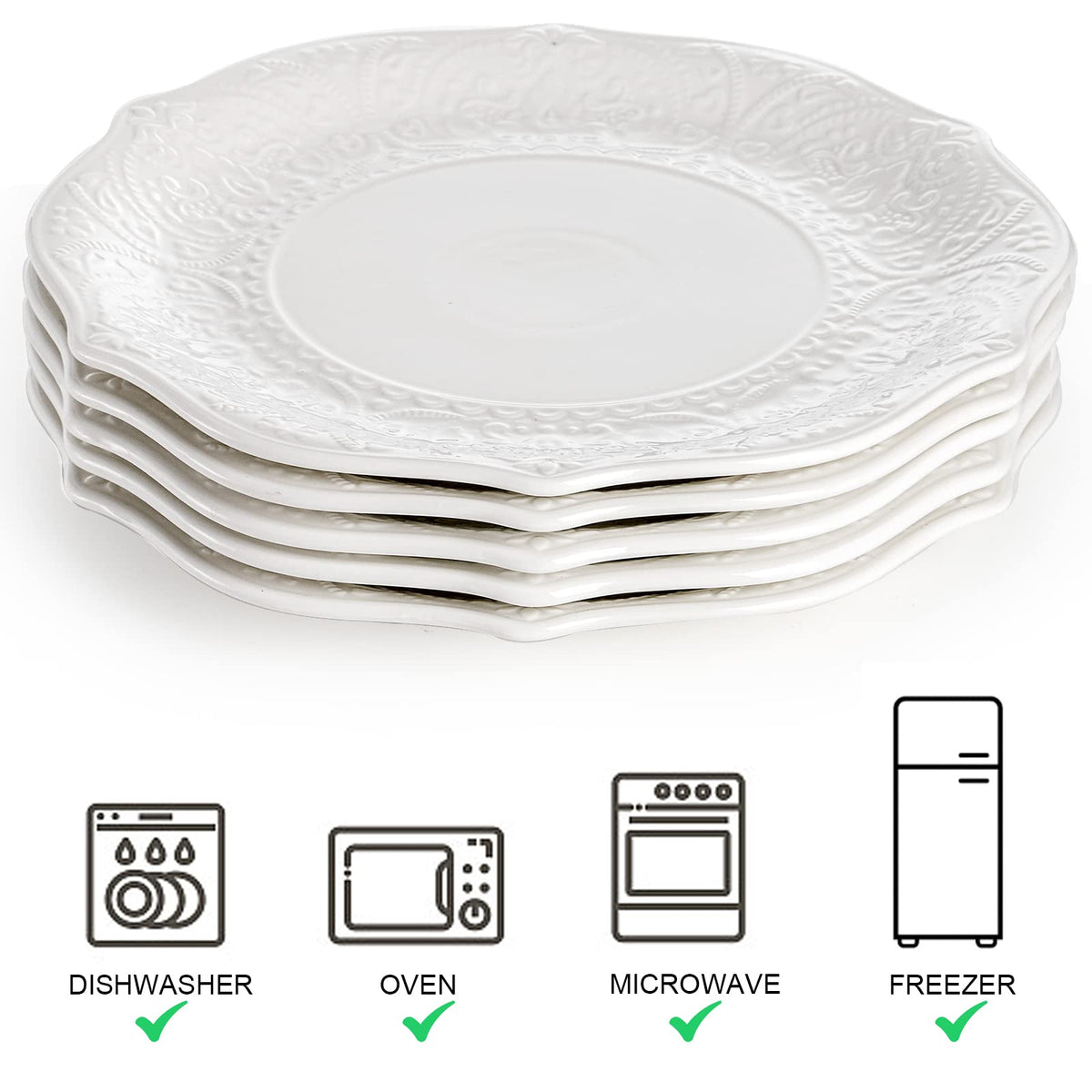 SOUJOY stackable dinner plate saves cupboard space