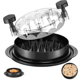 SoulLife chicken shredder 8in with clear lid allows monitoring shredding progress