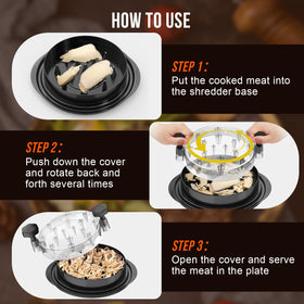 SoulLife chicken shredder in use for quick shredded chicken meals