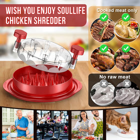 SoulLife red shredder offers ergonomic grip for comfortable, extended use