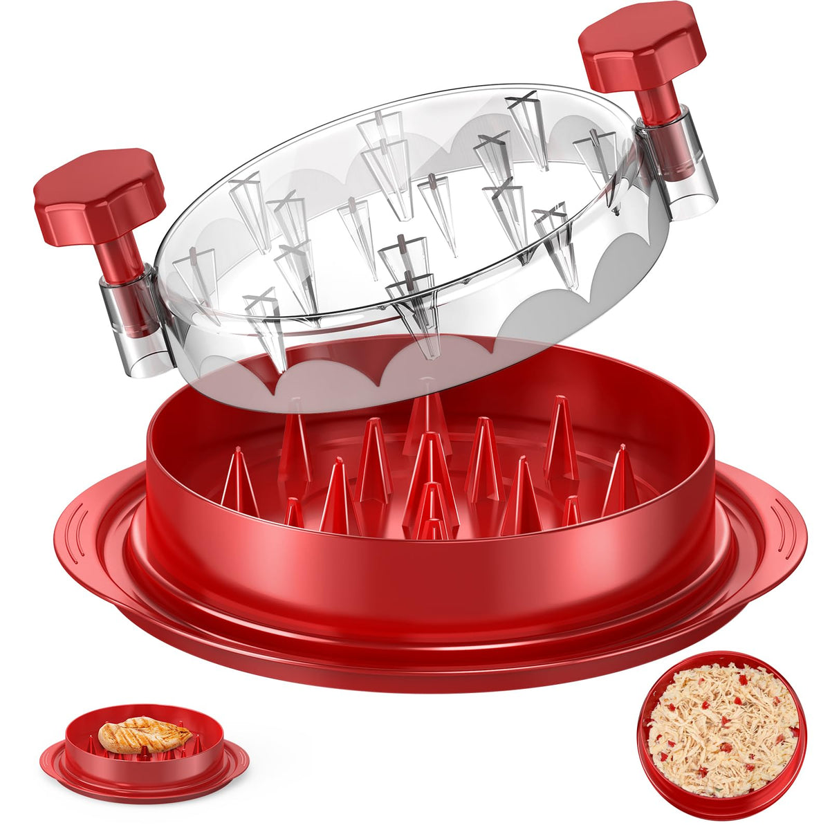 SoulLife Chicken Shredder 8in front view for quick shredded chicken prep