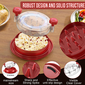 SoulLife chicken shredder in use: pull handle to shred in seconds