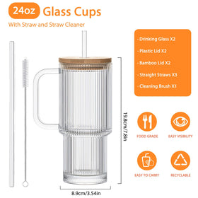 SoulTimes 24oz tumbler features a straw for easy sipping and mess-free cleaning.