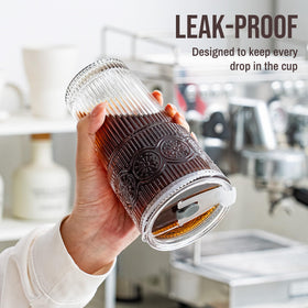 SoulTimes durable glass with silicone ring ensures secure fit and leak protection.