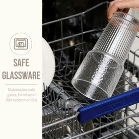 SoulTimes iced coffee setup in a stylish ribbed tumbler