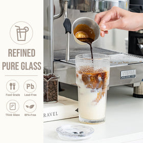 SoulTimes sealed lid and glass straw prevent spills during travel.
