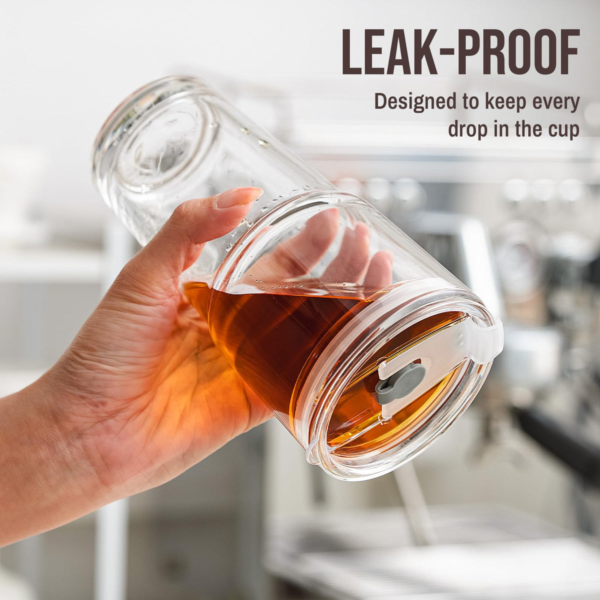 SoulTimes sealed lid enables travel-friendly, spill-free sipping