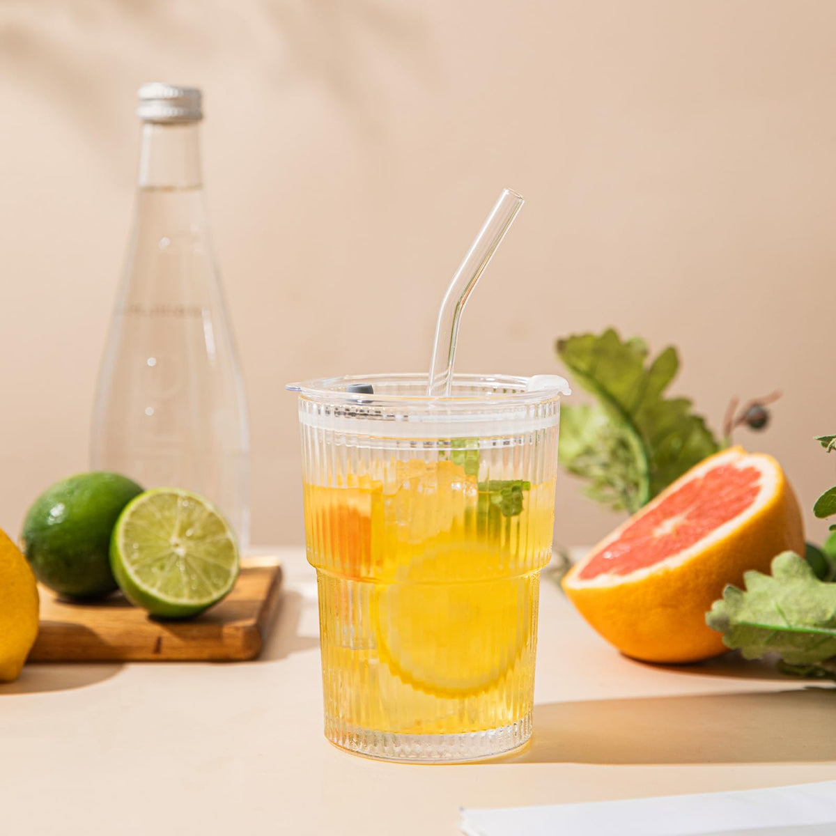 SoulTimes set of two tumblers with lids supports everyday sipping needs.
