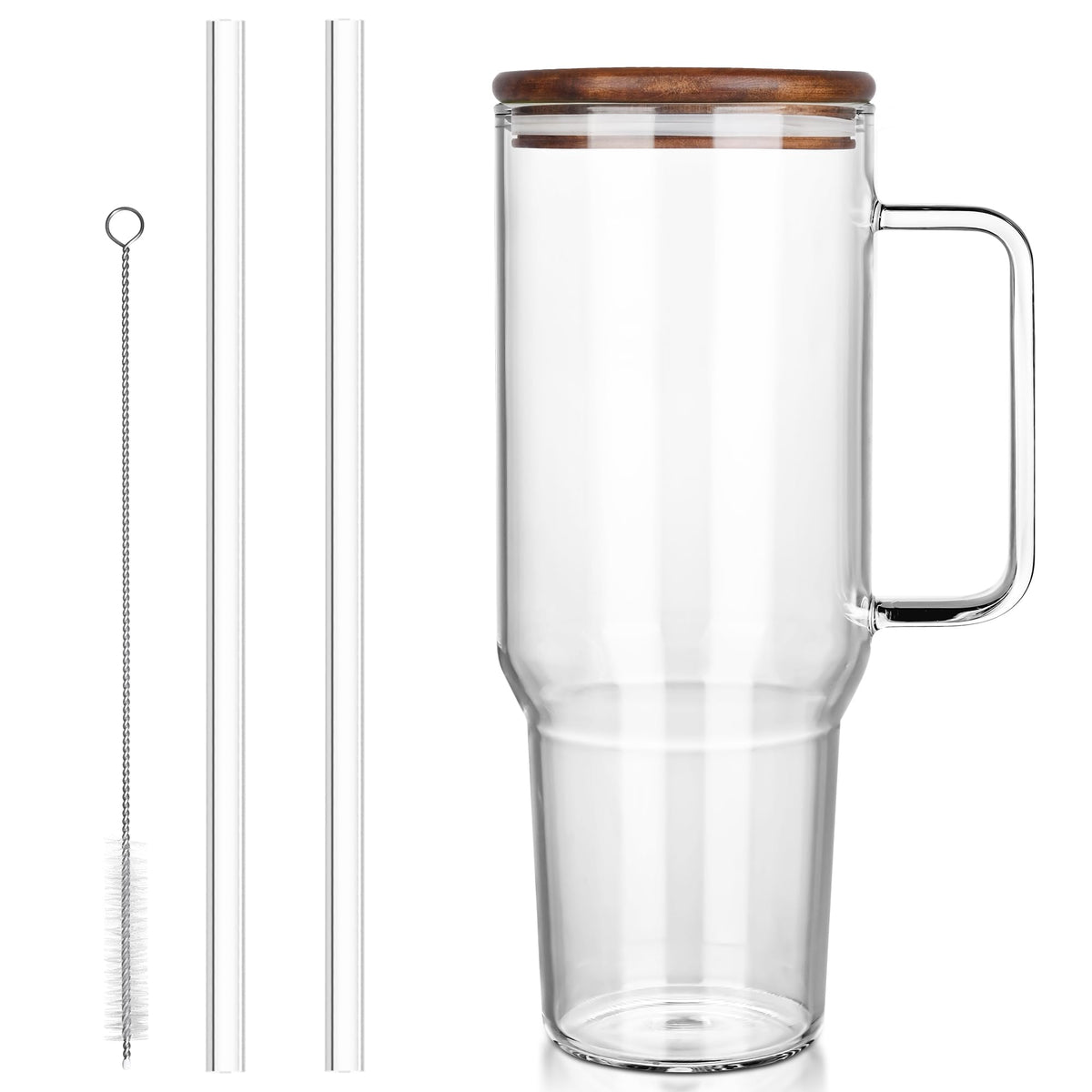 Soumeclu portable travel mug fits car cup holders securely.