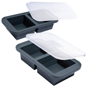 Souper Cubes 2-cup freezer mold with lid for organized, grab-and-go portions.