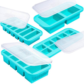 Souper Cubes 2-cup tray with lid for bulk meal prep and portion control