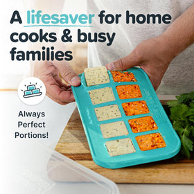 Souper Cubes freezer mold for pesto, convenient ready-to-use portions