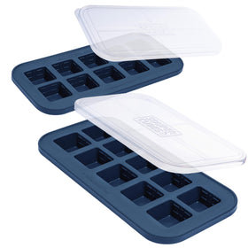 Souper Cubes 2 Tbsp silicone freezer mold for garlic in blueberry color, ideal for ready-to-use portions.