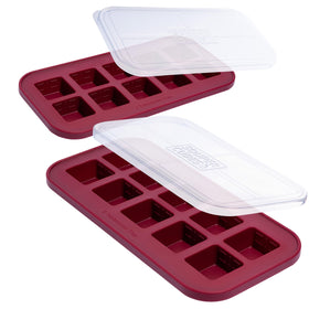 Souper Cubes cranberry 2 Tbsp molds for freezing herbs and sauces.
