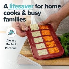 Souper Cubes cranberry molds are dishwasher safe for simple cleanup.