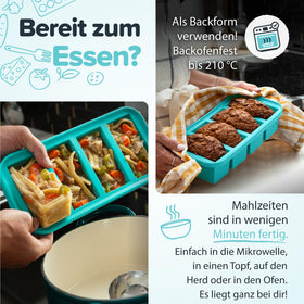 Souper Cubes dishwasher-safe tray supports quick cleanup and easy storage.