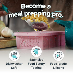 Souper Cubes dishwasher-safe silicone molds: easy cleanup after batch cooking.