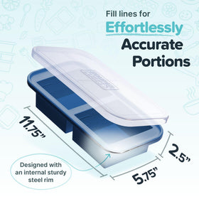 Souper Cubes fill lines guide precise portions for consistent meal prep