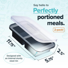 Souper Cubes freezer tray with fill lines for precise portions.