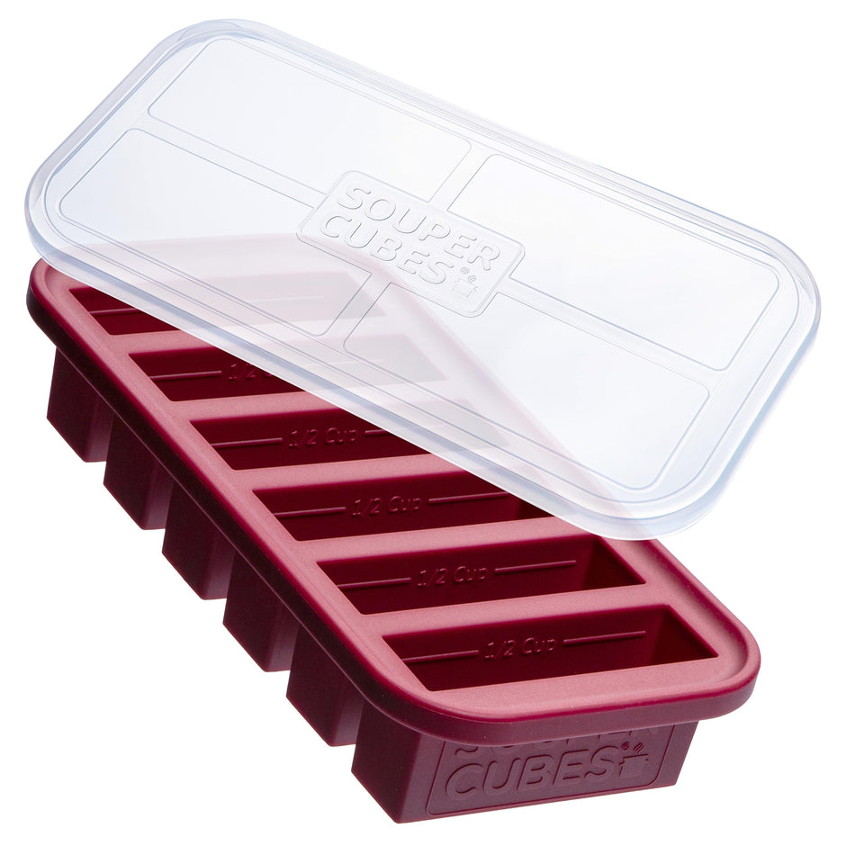 Souper Cubes half-cup silicone freezer mold for precise portions and quick meal prep
