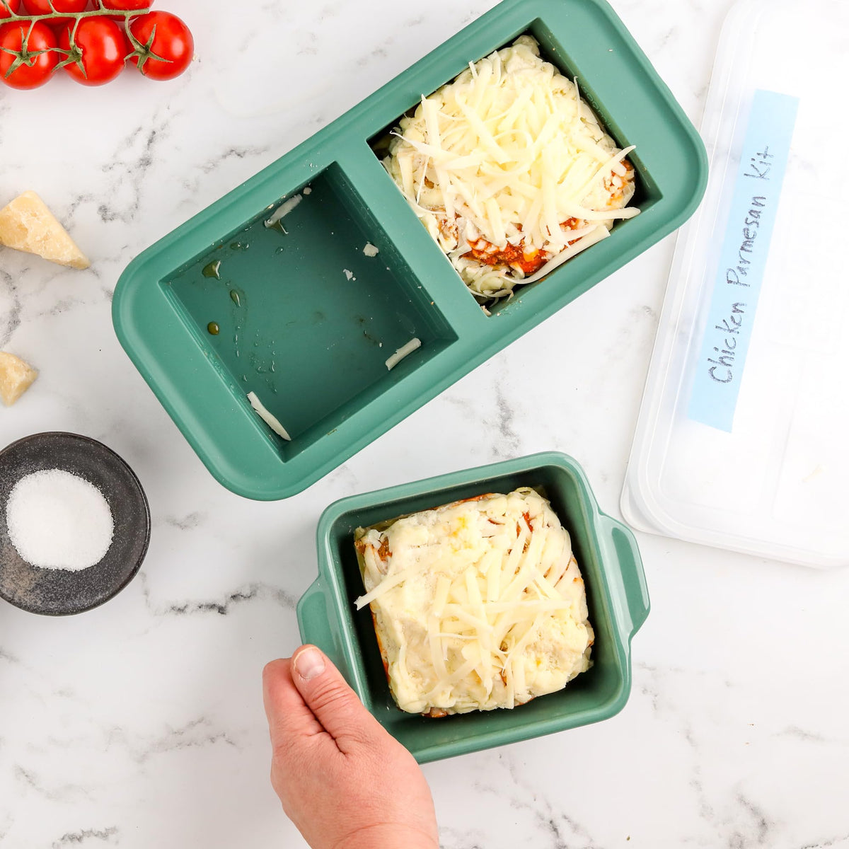Souper Cubes two-pack small baking dishes for single servings