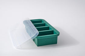 Souper Cubes Kale 1 Cup freezer mold with lid for organized meal prep