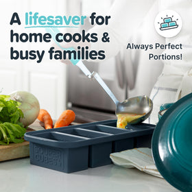 Souper Cubes lid included for secure freezer storage