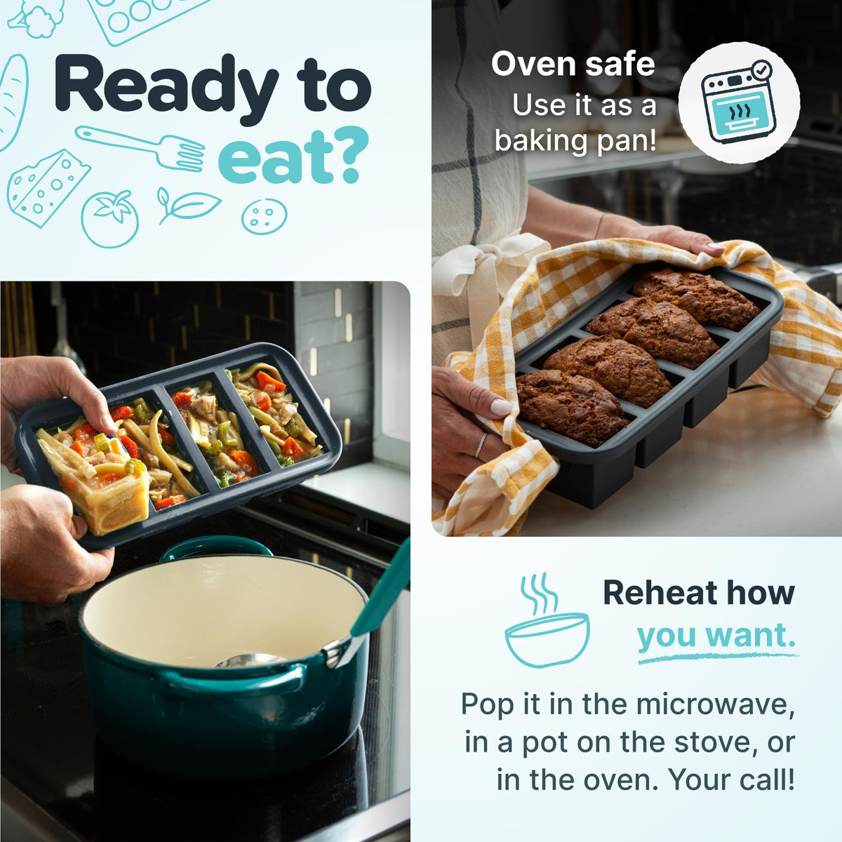 Souper Cubes meal prep convenience for quick reheating