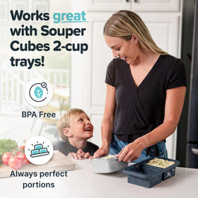 Souper Cubes 5x5 dish safe for microwave and oven use for quick reheats