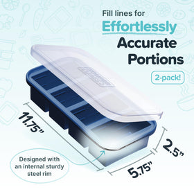 Souper Cubes oven-safe tray up to 415 F, versatile for reheating.