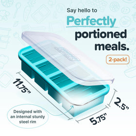 Souper Cubes steel-reinforced rim for sturdy handling and storage