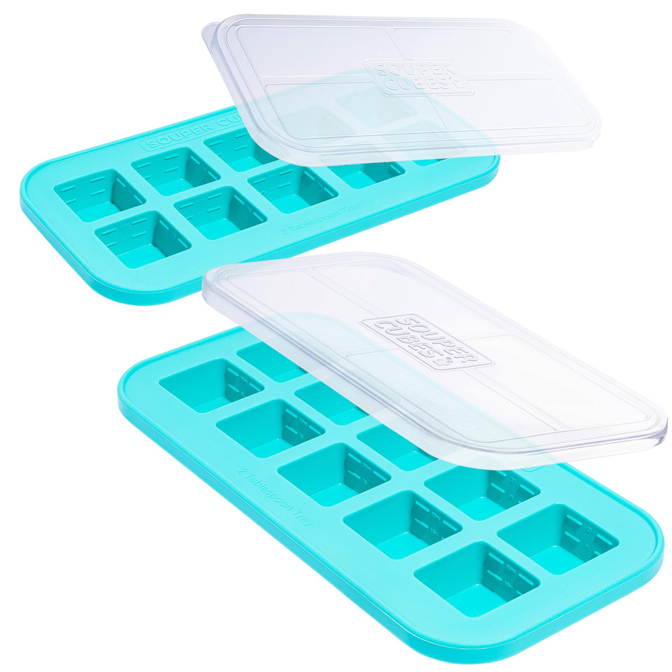 Souper Cubes two-tbsp silicone freezer mold with garlic, quick portions and easy use